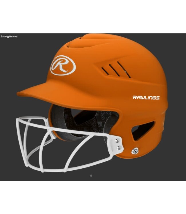RAWLINGS COOLFLO HELMET WITH FACE GUARD- OSFM