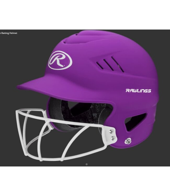 RAWLINGS COOLFLO HELMET WITH FACE GUARD- OSFM