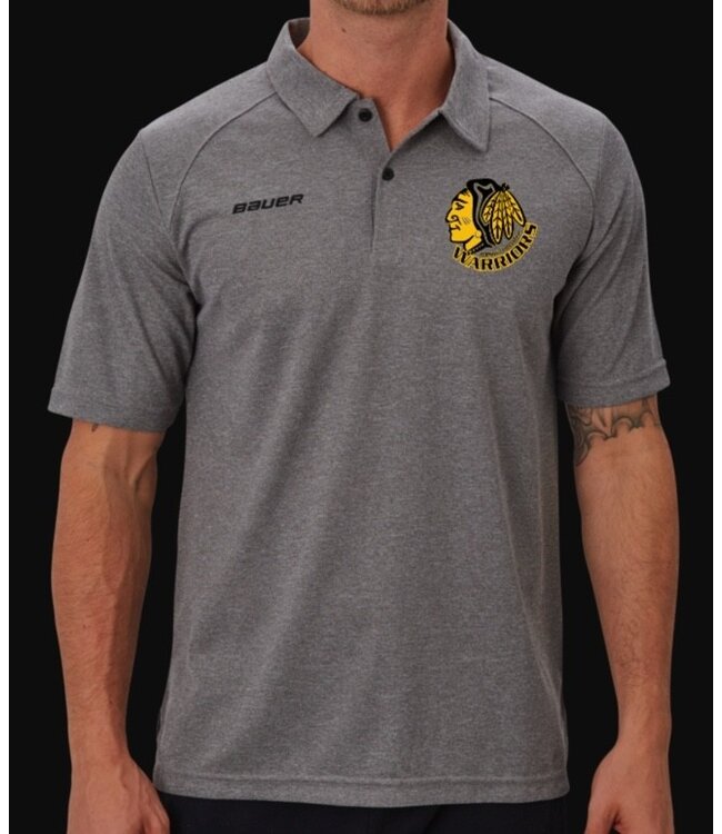 WARRIORS BAUER VAPOR TEAM PIQUE POLO-SR