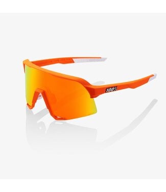 100% 100% S3 Soft Tact Neon Orange - HiPER Red Multilayer Mirror Lens
