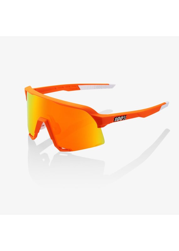 100% 100% S3 Soft Tact Neon Orange - HiPER Red Multilayer Mirror Lens