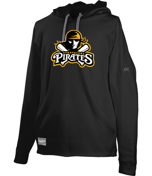 PIRATES RAWLINGS ADULT PULLOVER PERFORMANCE TEAM HOODIE