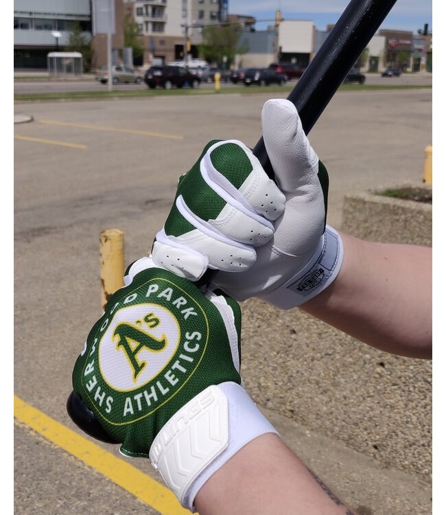 ATHLETICS RAWLINGS 5150 BATTING GLOVE SR