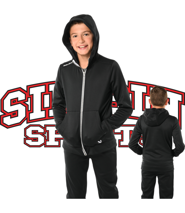 S23 BAUER TEAM FLEECE ZIP HOODIE-YTH