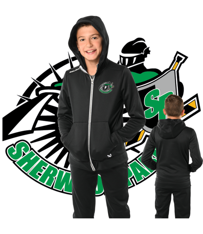 S23 BAUER TEAM FLEECE ZIP HOODIE-YTH