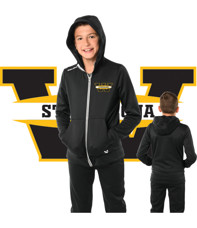 S23 BAUER TEAM FLEECE ZIP HOODIE-YTH