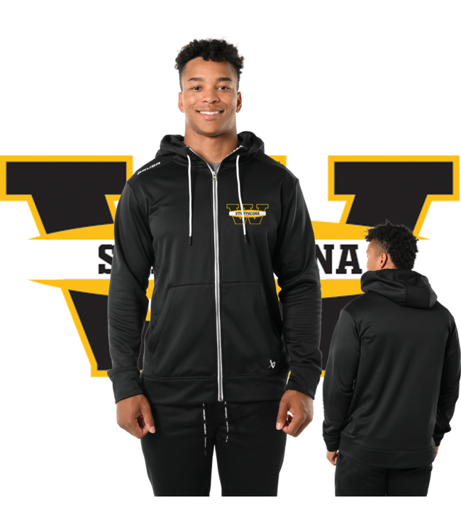 WARRIORS BAUER TEAM FLEECE ZIP HOODIE-SR