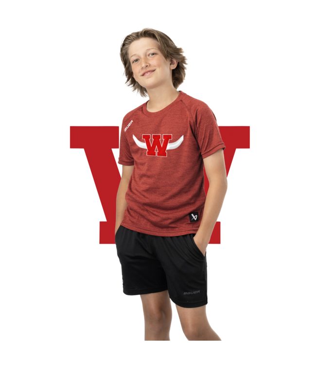 WRANGLERS S24 BAUER TEAM SS TECH TEE-YTH