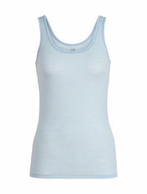 Icebreaker Womens Merino Blend Spector Leaf Tank Top (Gravel)