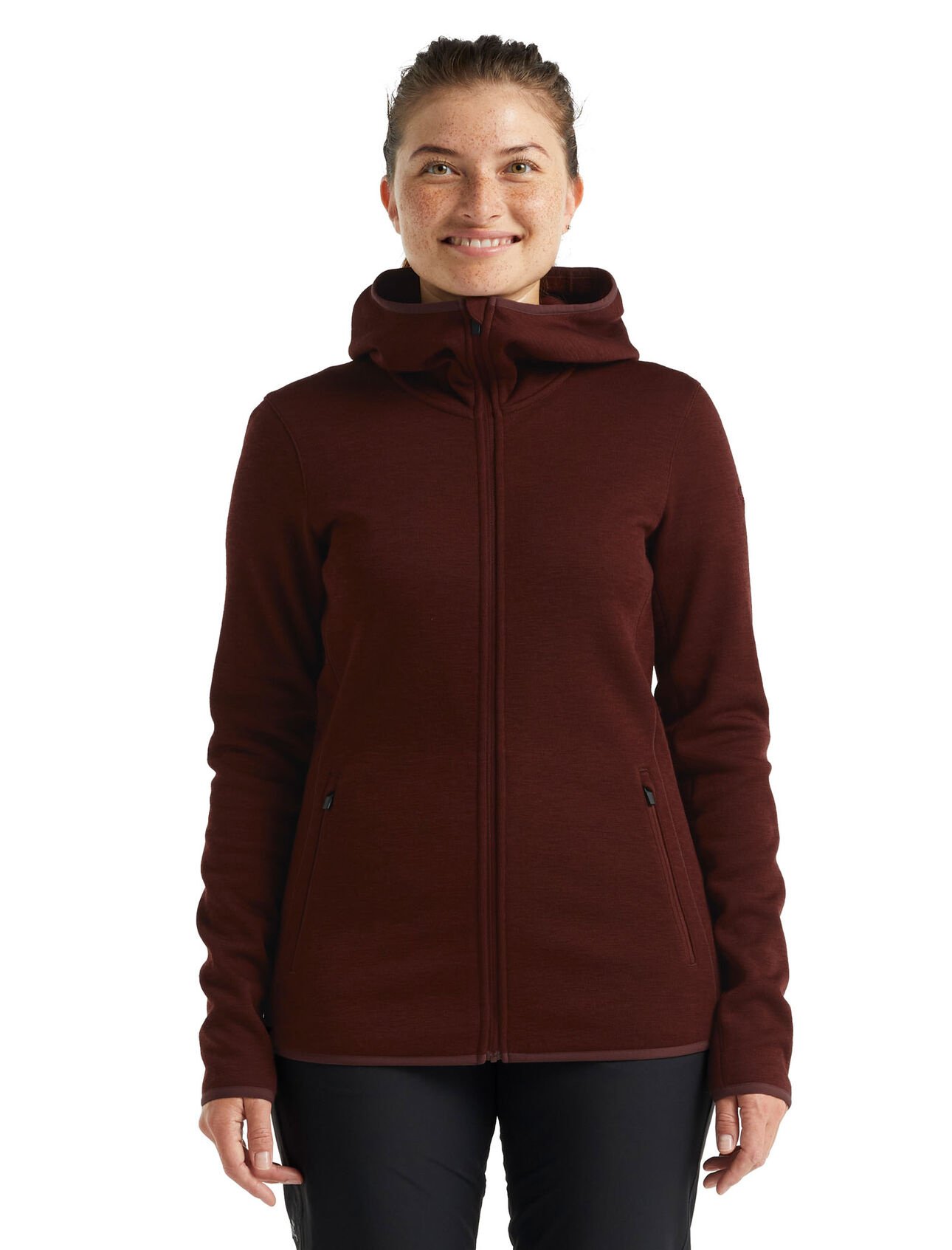 Icebreaker Women's Elemental Long Sleeve Zip Hoody