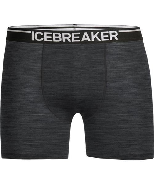 Icebreaker 103029 Men's Anatomica Boxers, Jet Heather/Black, Small :  : Clothing, Shoes & Accessories