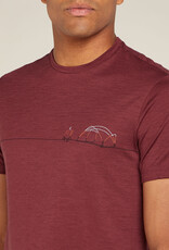 Icebreaker Men's 150 Tech Lite Short Sleeve Single Line Camp