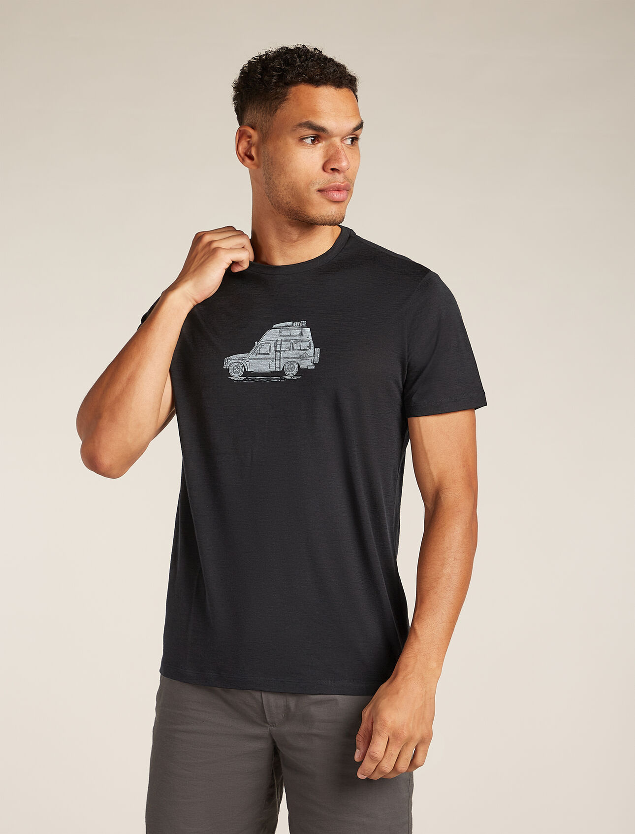 Icebreaker Men's 150 Tech Lite Short Sleeve Cosy Camper