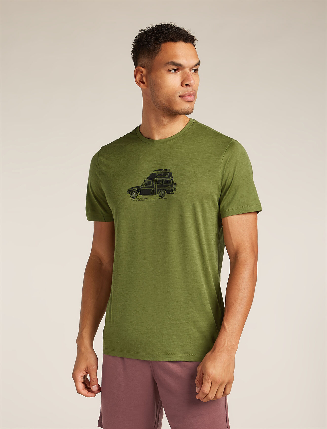 Icebreaker Men's 150 Tech Lite Short Sleeve Cosy Camper