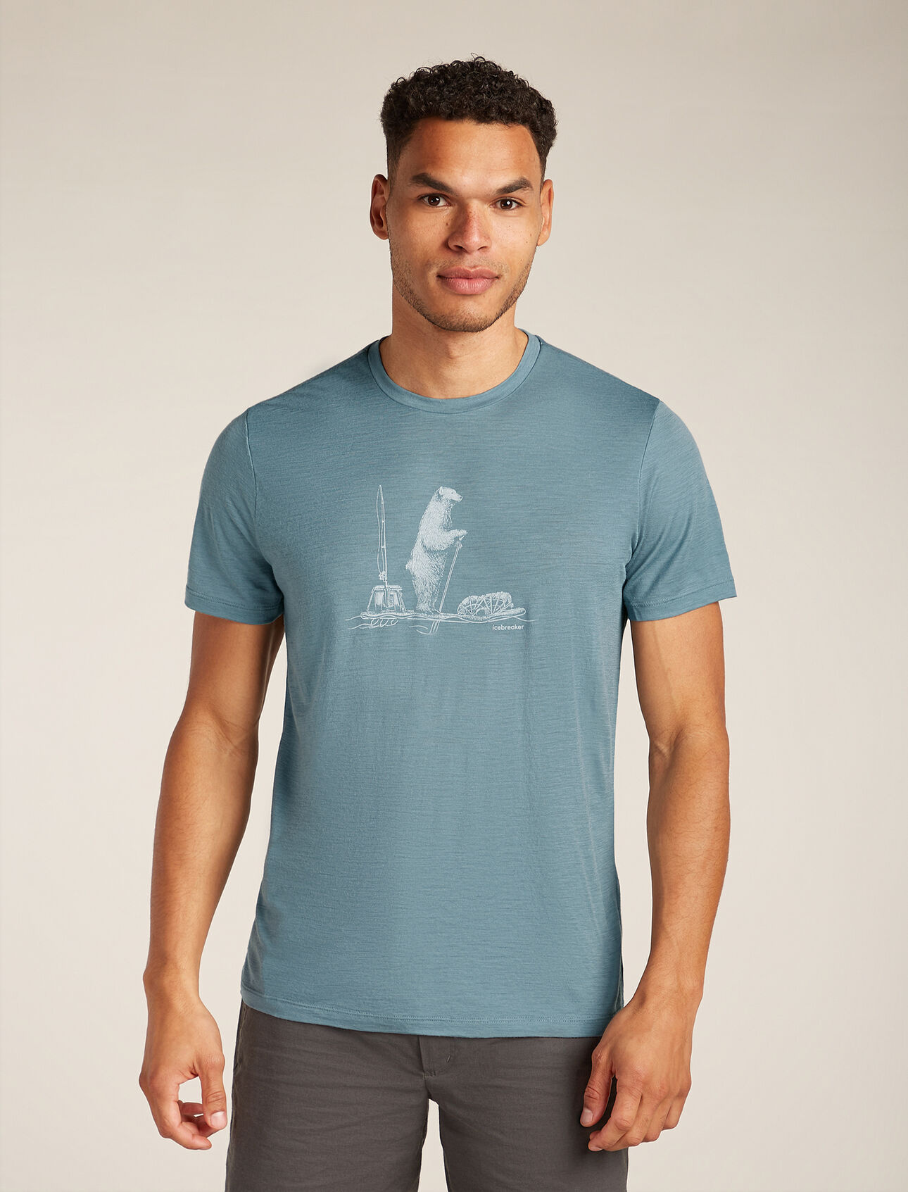 Icebreaker Men's 150 Tech Lite Short Sleeve Polar Paddle