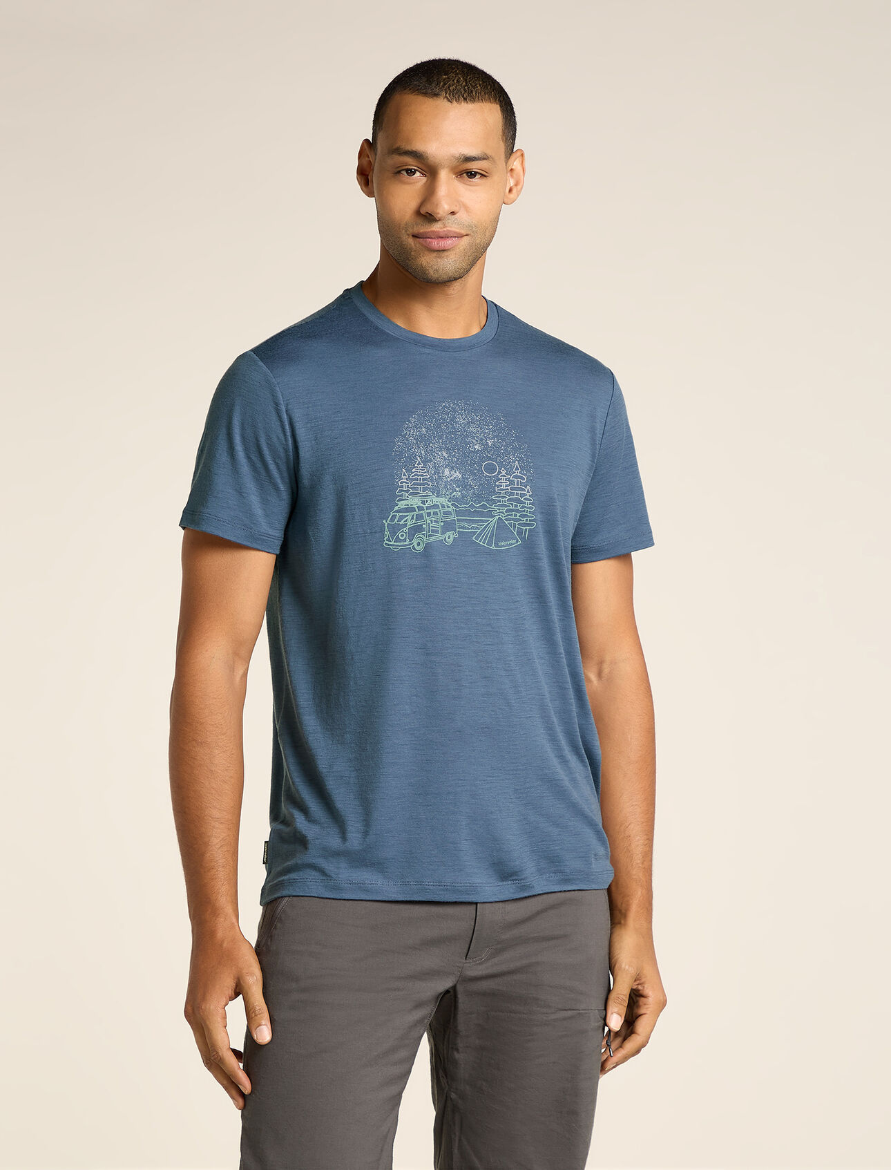 Icebreaker Men's 150 Tech Lite III Short Sleeve Van Camp