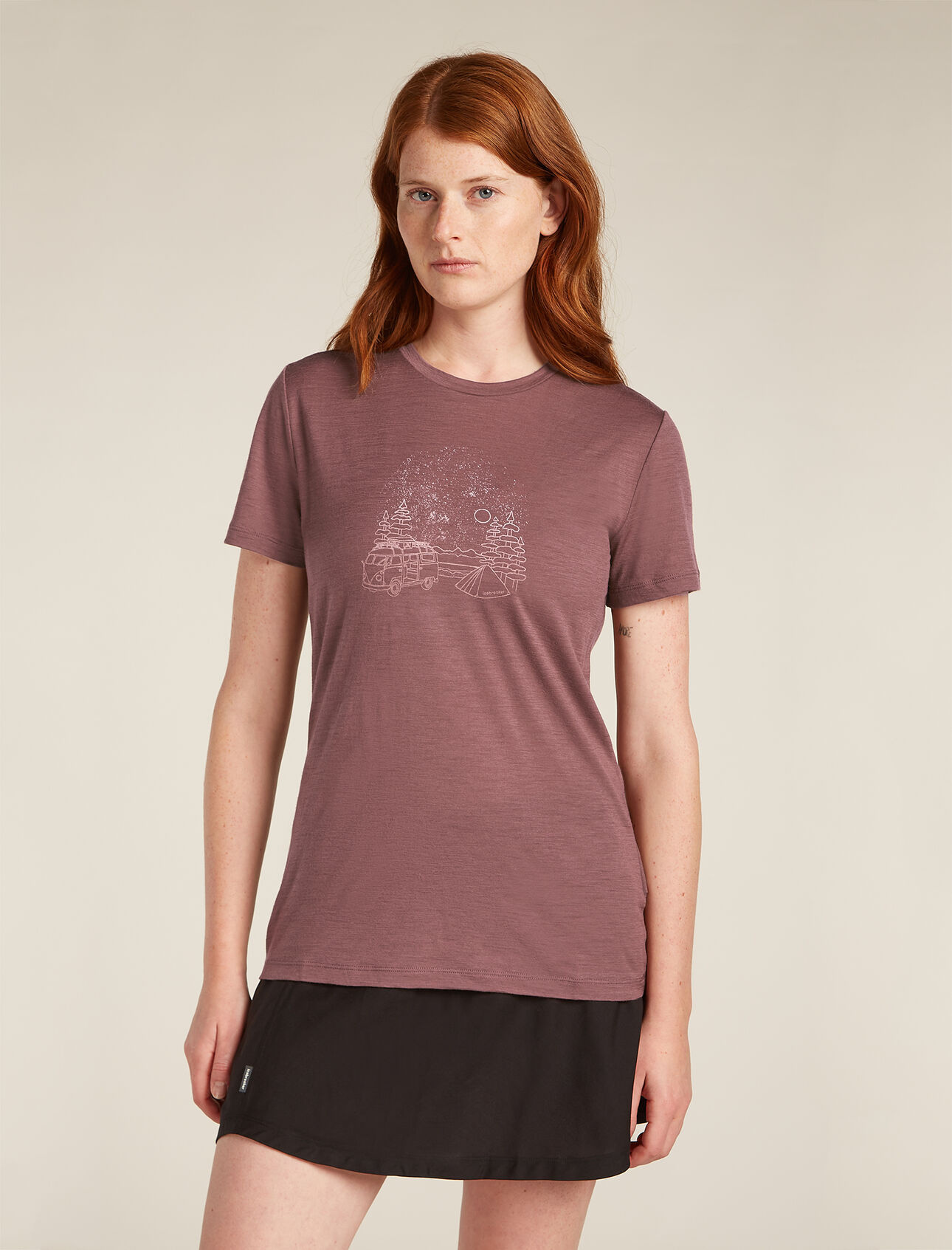 Icebreaker Women's 150 Tech Lite III Short Sleeve Van Camp