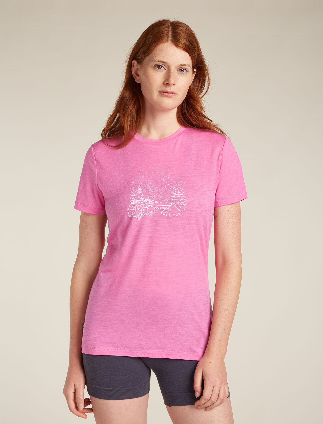 Icebreaker Women's 150 Tech Lite III Short Sleeve Van Camp