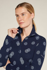 Icebreaker Women's Vertex Long Sleeve Half Zip Falling Flakes