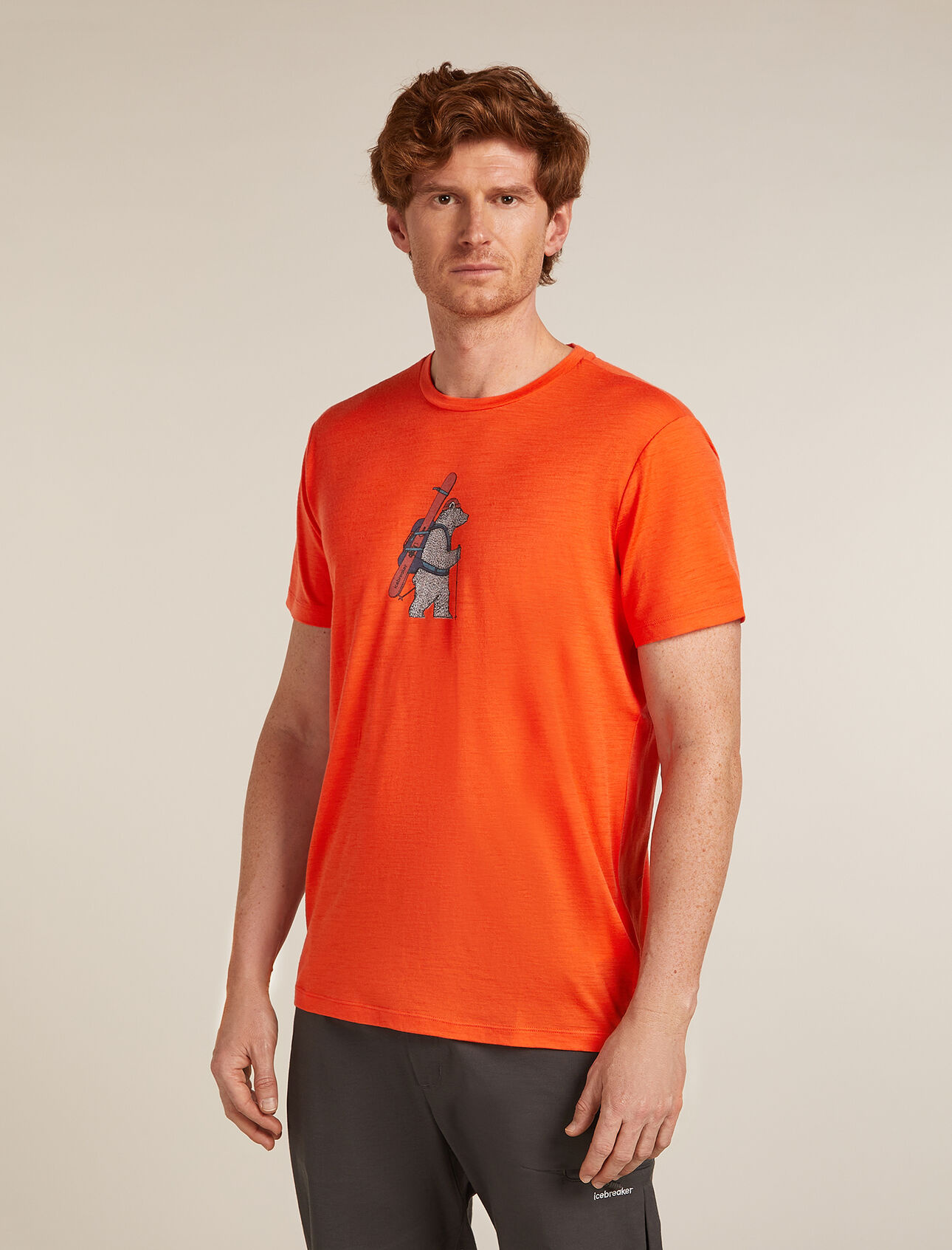 Icebreaker Men's 150 Tech Lite Short Sleeve Bear Tour