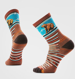 Smartwool Mn Hike Targeted Cushion Bear Stripe Mid Crew