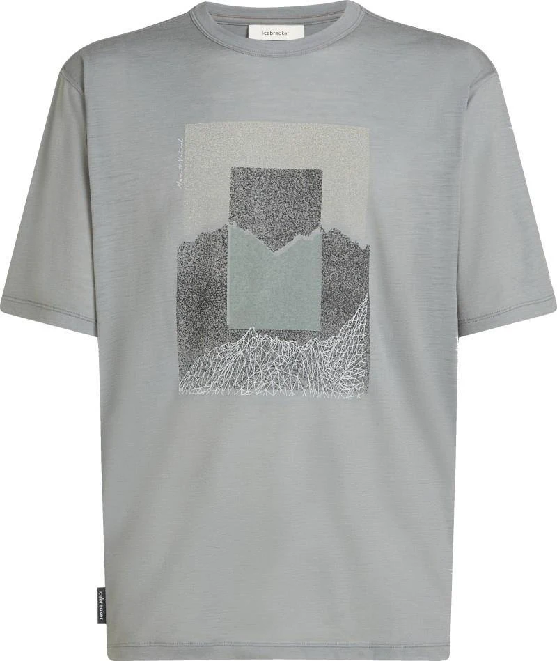 Icebreaker Men's 150 Tech Lite Relaxed Short Sleeve Mountain Shift