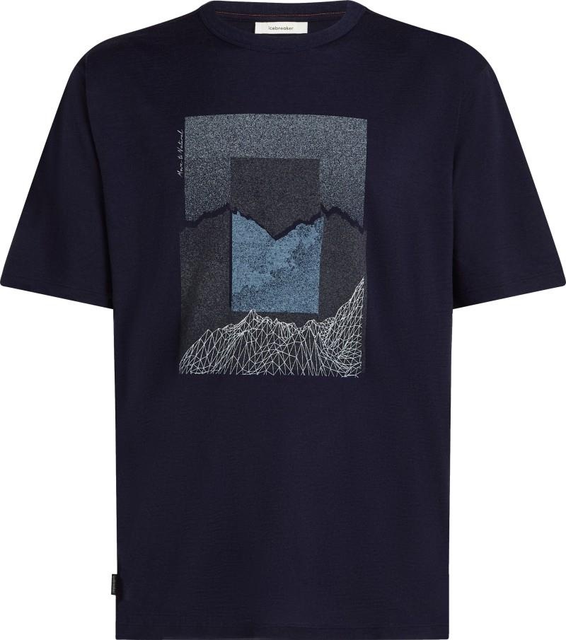 Icebreaker Men's 150 Tech Lite Relaxed Short Sleeve Mountain Shift