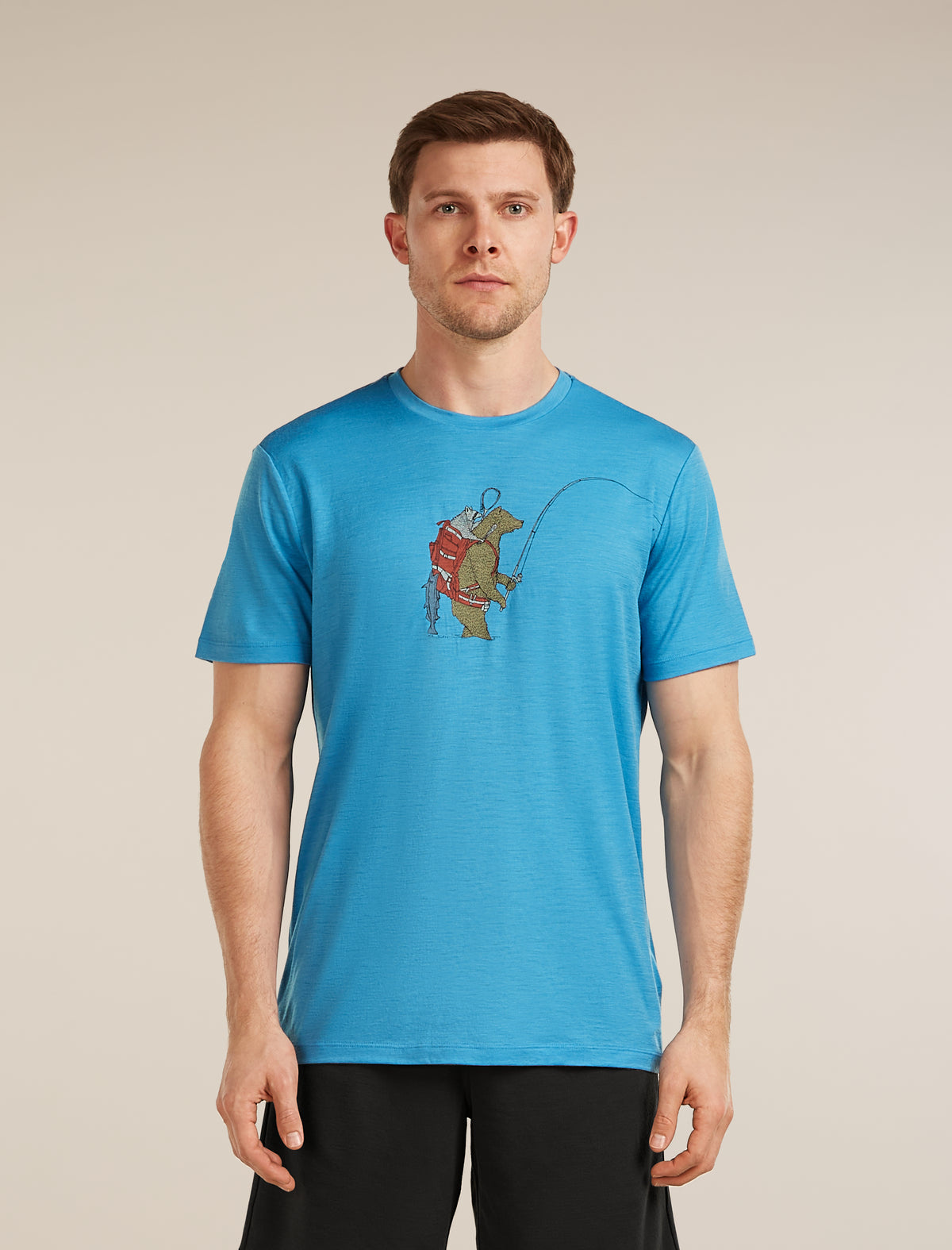 Icebreaker Men's 150 Tech Lite Short Sleeve Bear Catch