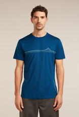 Icebreaker Men's 150 Tech Lite Short Sleeve Range Stripes