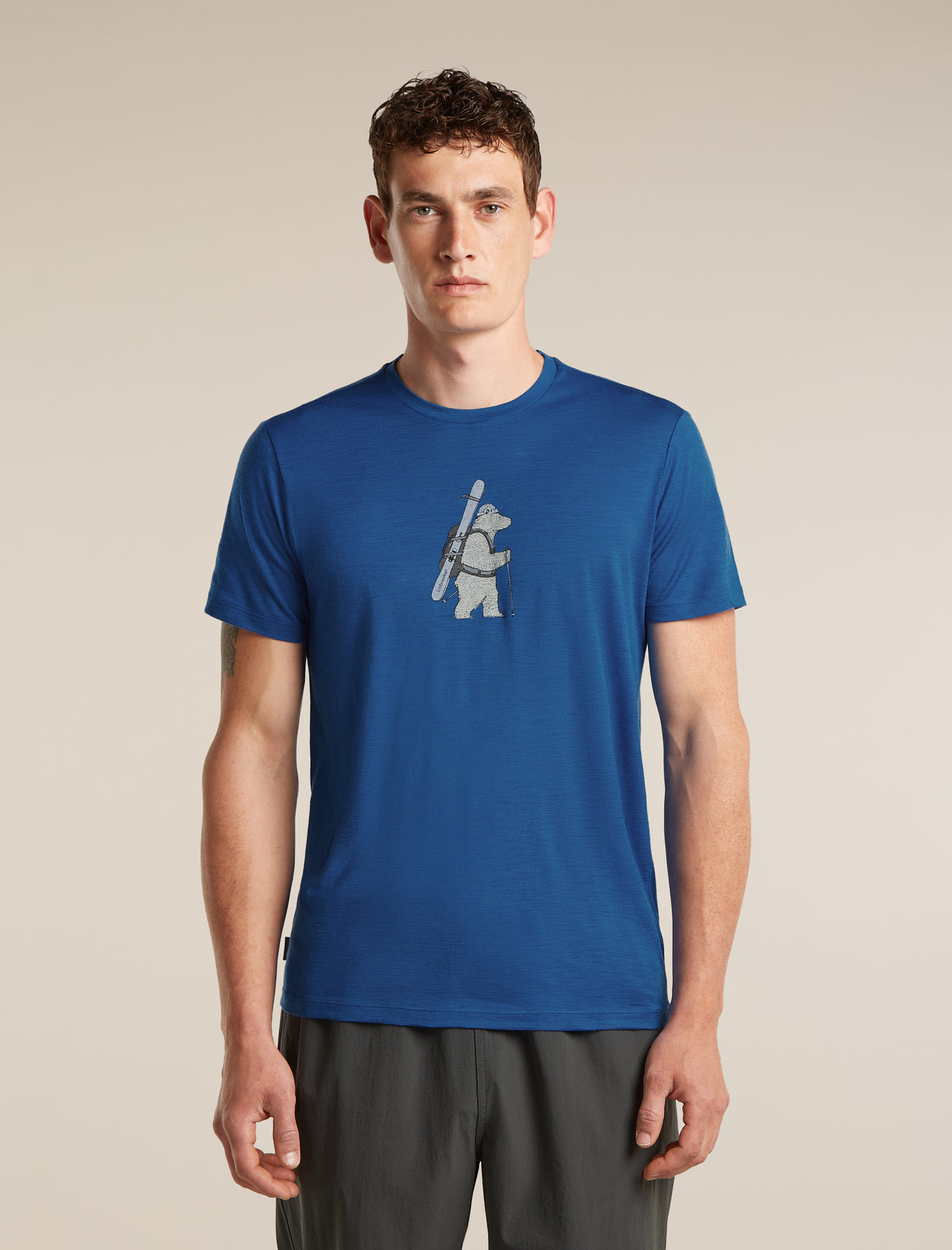 Icebreaker Men's 150 Tech Lite Short Sleeve Bear Tour