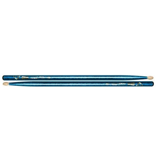 Vater Vater Color Wrap 5A Blue Sparkle Wood Tip Drum Sticks Vater Vater Color Wrap 5A Blue Sparkle Wood Tip Drum Sticks