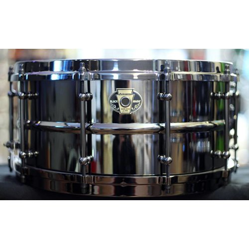 Ludwig Ludwig 6.5 x 14" Black Magic Snare - Black Nickel Hardware Ludwig Ludwig 6.5 x 14" Black Magic Snare - Black Nickel Hardware