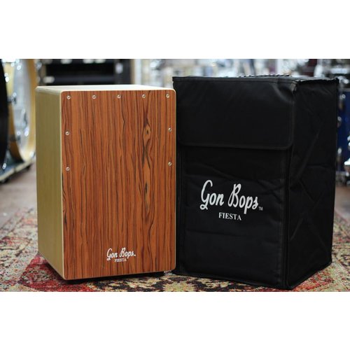 Gon Bops Gon Bops Fiesta Cajon w/ Mahogany Front Plate Gon Bops Gon Bops Fiesta Cajon w/ Mahogany Front Plate