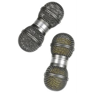 Gon Bops Gon Bops Mic Shaker Silver Plastic Balls