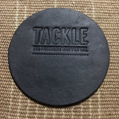 Tackle Instrument Supply Tackle Leather Bass Drum Beater Patch - Black LBDBP-BL