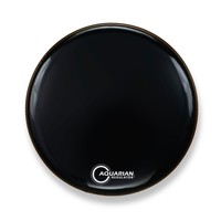 Aquarian Regulator No Hole Gloss Black Bass Drumhead