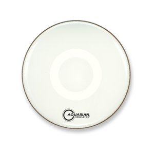 Aquarian Aquarian Regulator No Hole Gloss White Bass Drumhead