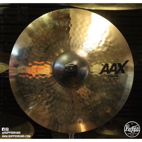 Sabian Sabian 14" AAX Thin Hi-Hats Brilliant Finish Sabian Sabian 14" AAX Thin Hi-Hats Brilliant Finish
