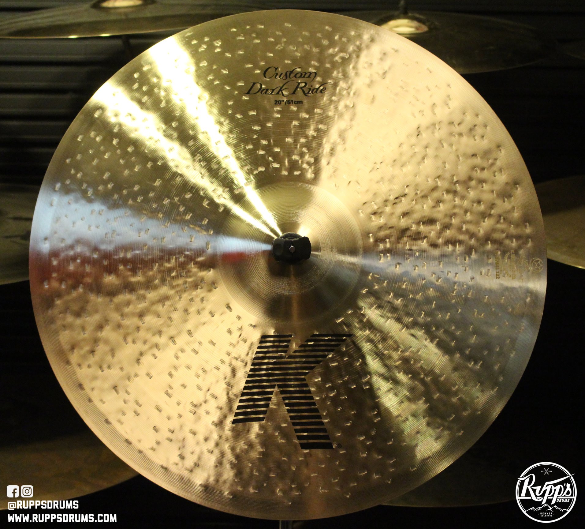 Zildjian 20 in K Custom Dark Ride - Rupp's Drums