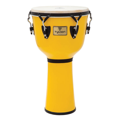 TYCOON Tycoon Canary Burst 14″ Key-Tuned Djembe TYCOON Tycoon Canary Burst 14″ Key-Tuned Djembe