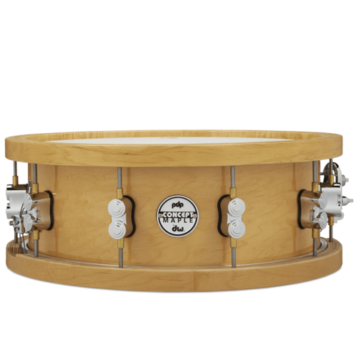 PDP PDP 20-Ply Maple Snare Drum w/ Thick Wood Hoops, Natural Lacquer w/ Chrome HW PDP PDP 20-Ply Maple Snare Drum w/ Thick Wood Hoops, Natural Lacquer w/ Chrome HW