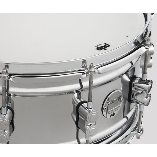 PDP PDP Concept 1mm Chrome over Steel 6.5x14" Snare Drum