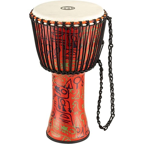 Meinl Meinl 12" Rope Tuned Travel Djembe in Pharaoh's Script - Goat Skin Meinl Meinl 12" Rope Tuned Travel Djembe in Pharaoh's Script - Goat Skin