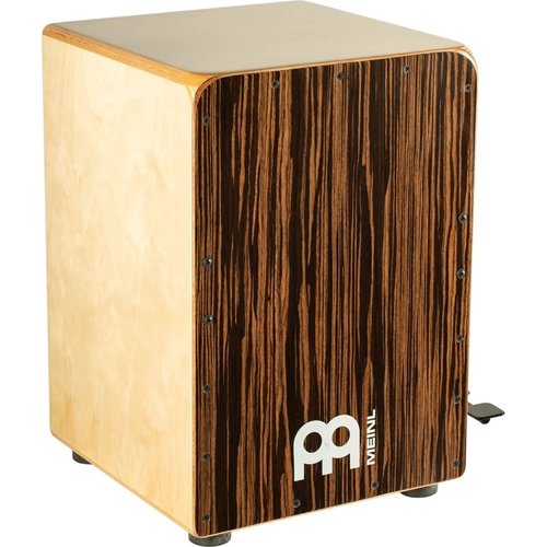 Meinl Meinl Ebony Bass Cajon with Snare Pedal, Ebony Frontplate Meinl Meinl Ebony Bass Cajon with Snare Pedal, Ebony Frontplate