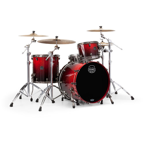 Mapex Mapex Saturn V Exotic Rock 3 Piece Shell Pack w/o Snare Cherry Mist Maple Burl Mapex Mapex Saturn V Exotic Rock 3 Piece Shell Pack w/o Snare Cherry Mist Maple Burl