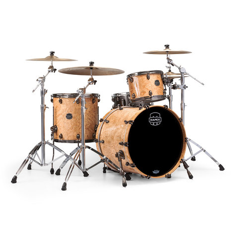 Mapex Mapex Saturn V Exotic Rock 3 Piece Shell Pack w/o Snare Natural Maple Burl Mapex Mapex Saturn V Exotic Rock 3 Piece Shell Pack w/o Snare Natural Maple Burl