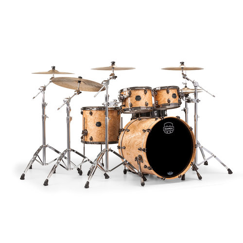 Mapex Mapex Saturn V Exotic Rock 4 Piece Shell Pack w/o Snare Natural Maple Burl Mapex Mapex Saturn V Exotic Rock 4 Piece Shell Pack w/o Snare Natural Maple Burl