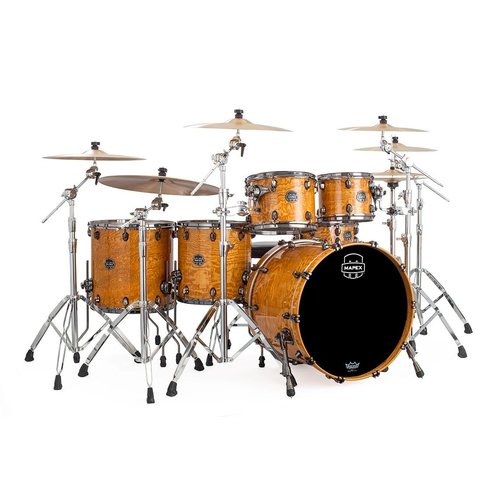 Mapex Mapex Saturn V Exotic Studioease 5 Piece Shell Pack w/o Snare Natural Maple Burl Mapex Mapex Saturn V Exotic Studioease 5 Piece Shell Pack w/o Snare Natural Maple Burl