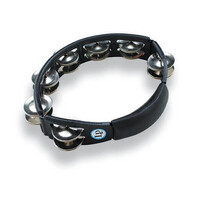LP Cyclops Handheld Black Tambourine w/ Steel Jingles