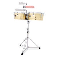LP  13" and 14" Prestige Timbales - Brass